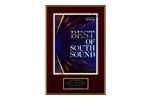 Best of South Sound award plaque for the Law Offices of Jason S. Newcombe